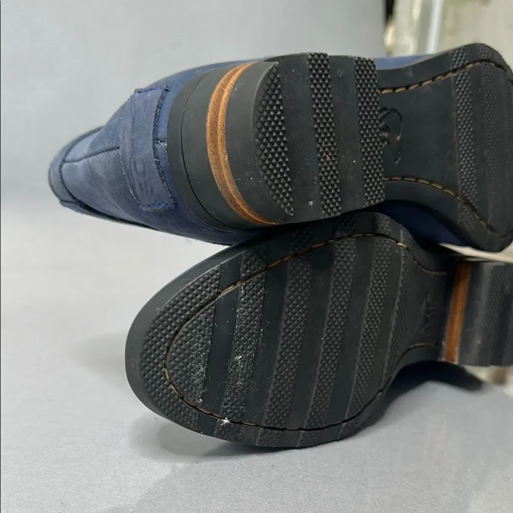 SOREL Women’s Lolla Cut‑Out Bootie in navy blue suede Booties Size 6 (B-1765)